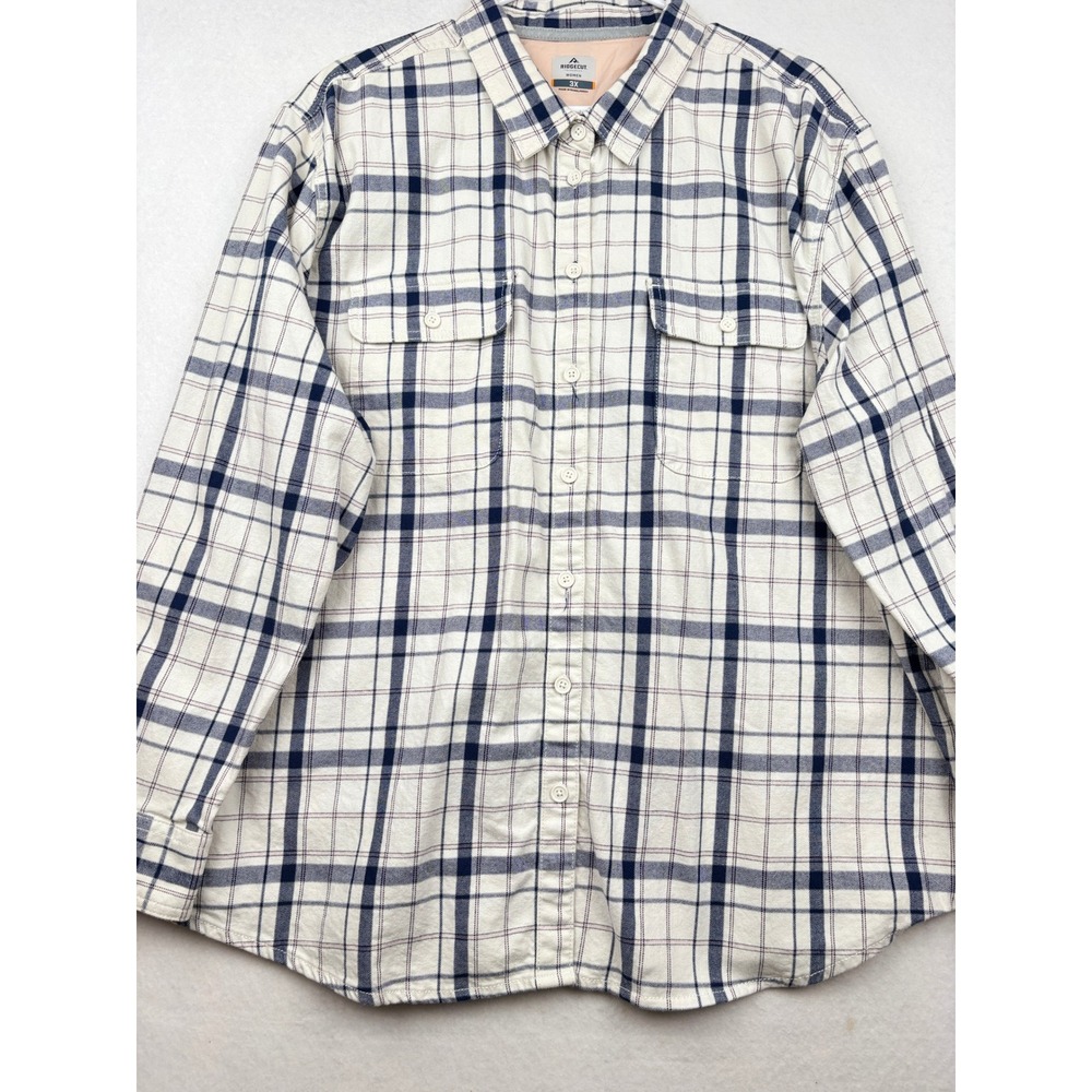 RIDGECUT Button Down Shirt‎ Womens 3X Plaid Workwear Outdoor